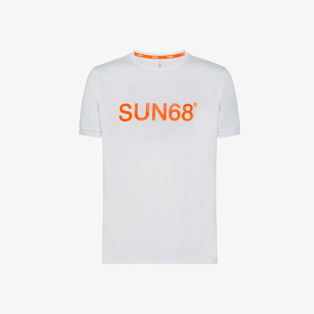T-Shirt Sun 68 con Logo / Bianco - Ideal Moda
