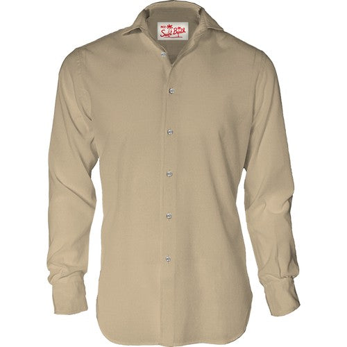 Camicia in Lino Mc2 Saint Barth / Beige - Ideal Moda