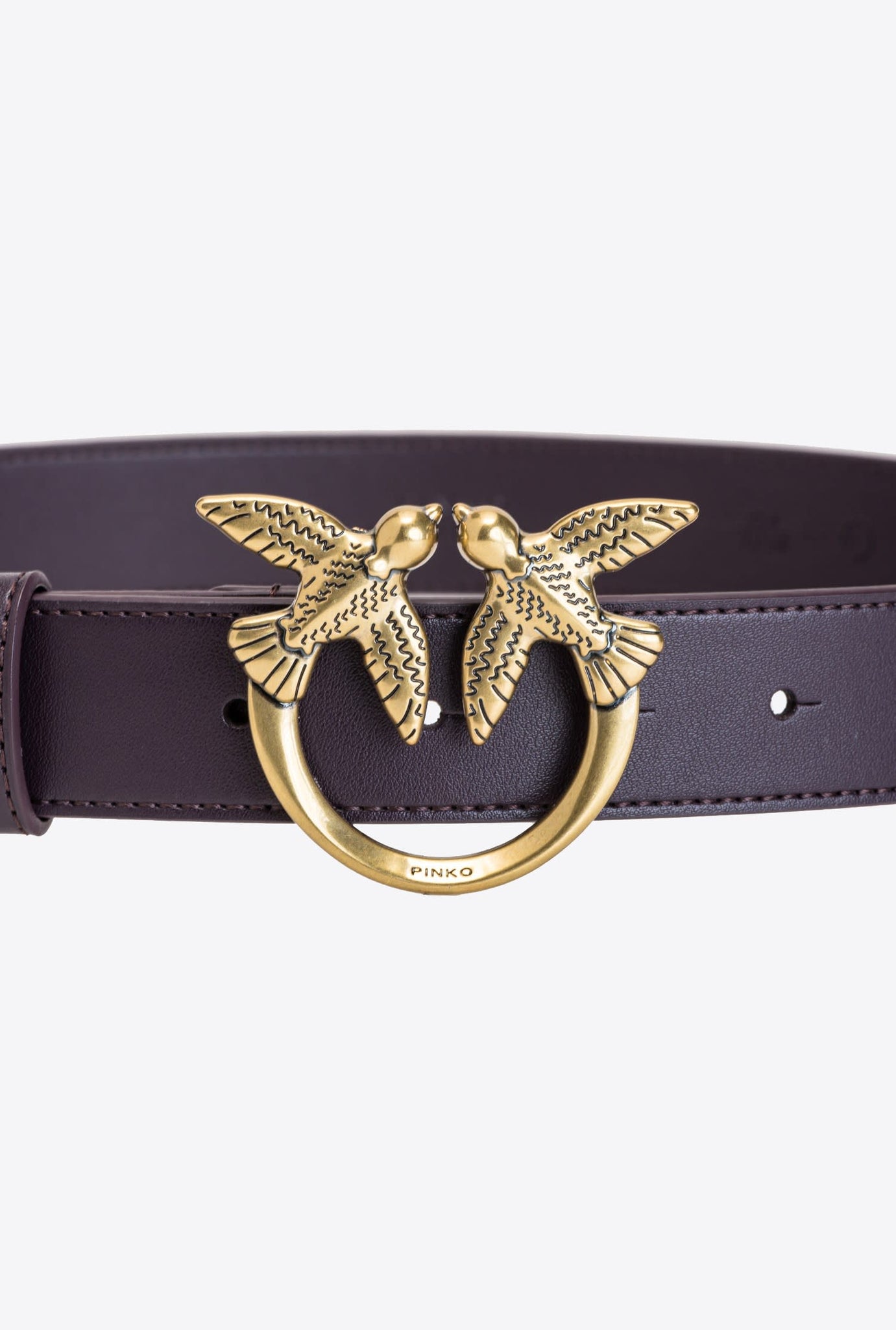 Cintura in Pelle con Logo Pinko / Viola - Ideal Moda