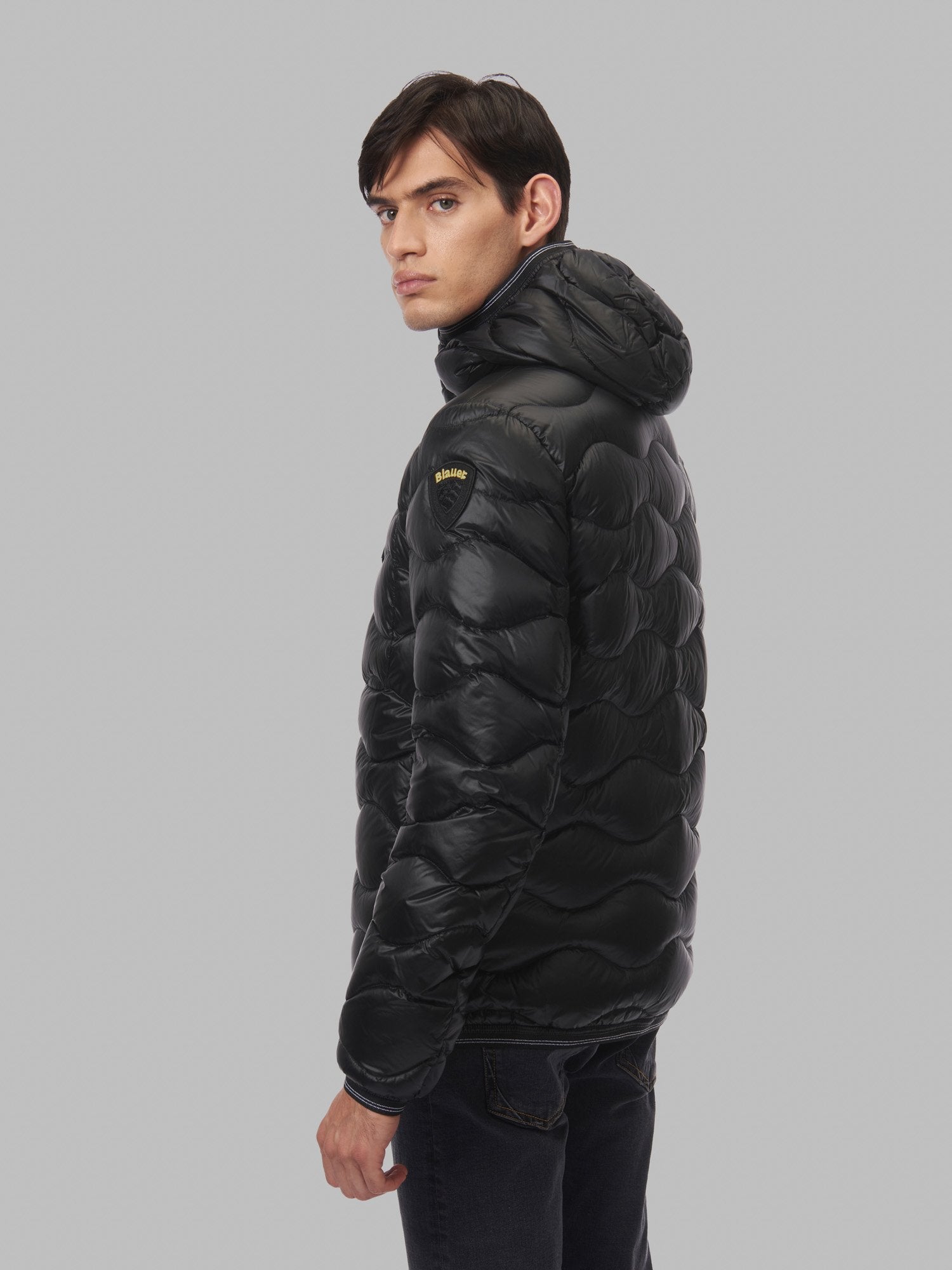 Piumino Blauer a Onde / Nero - Ideal Moda