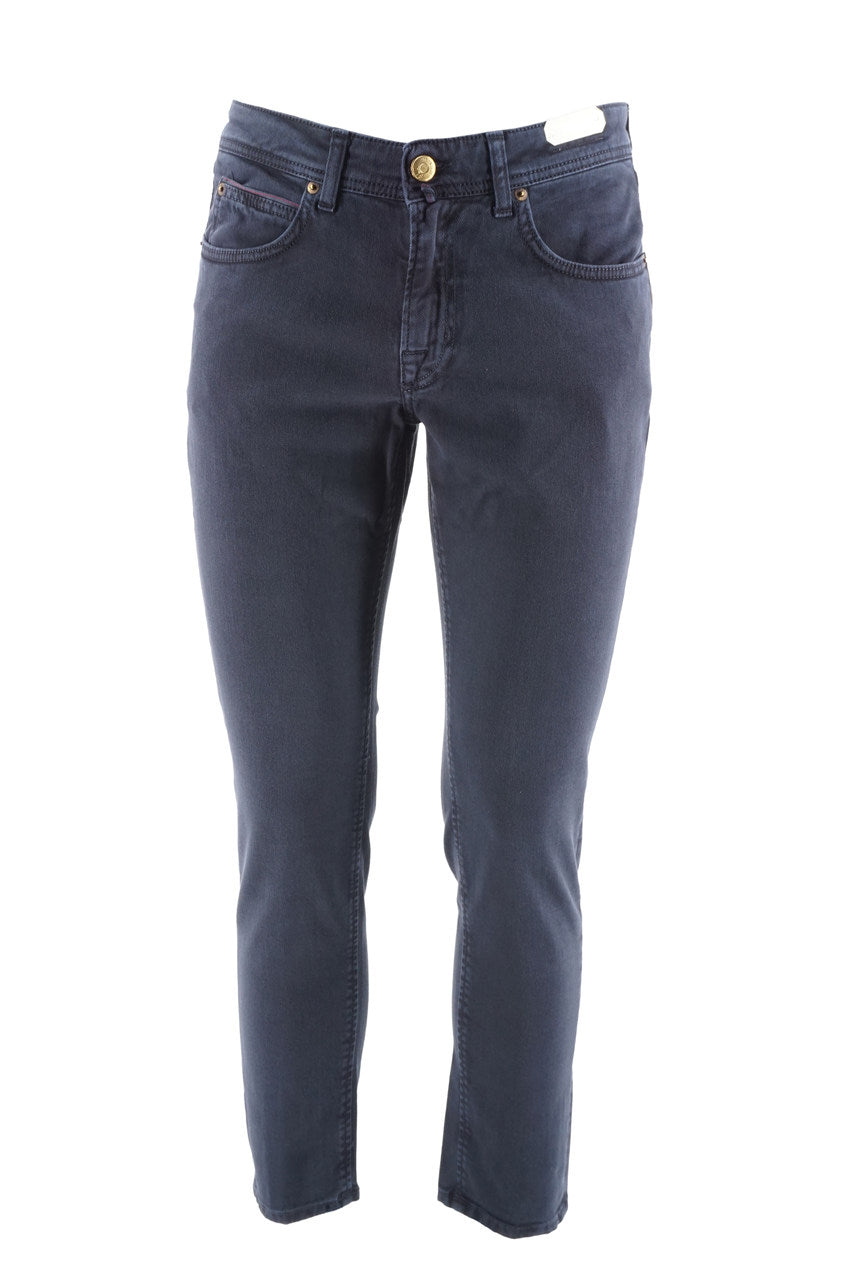 Pantalone Briglia 5 Tasche / Blu - Ideal Moda