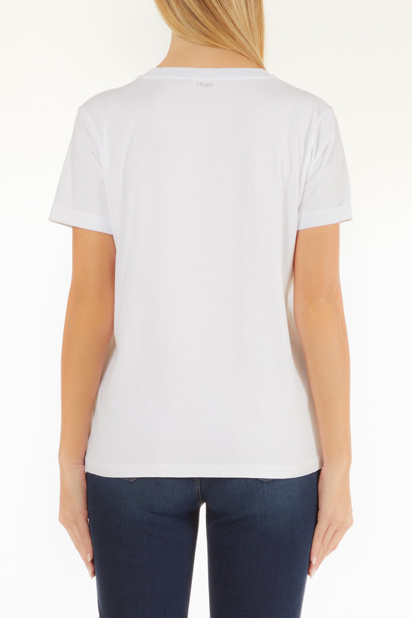 T-Shirt in Cotone con Taschino Liu Jo / Bianco - Ideal Moda