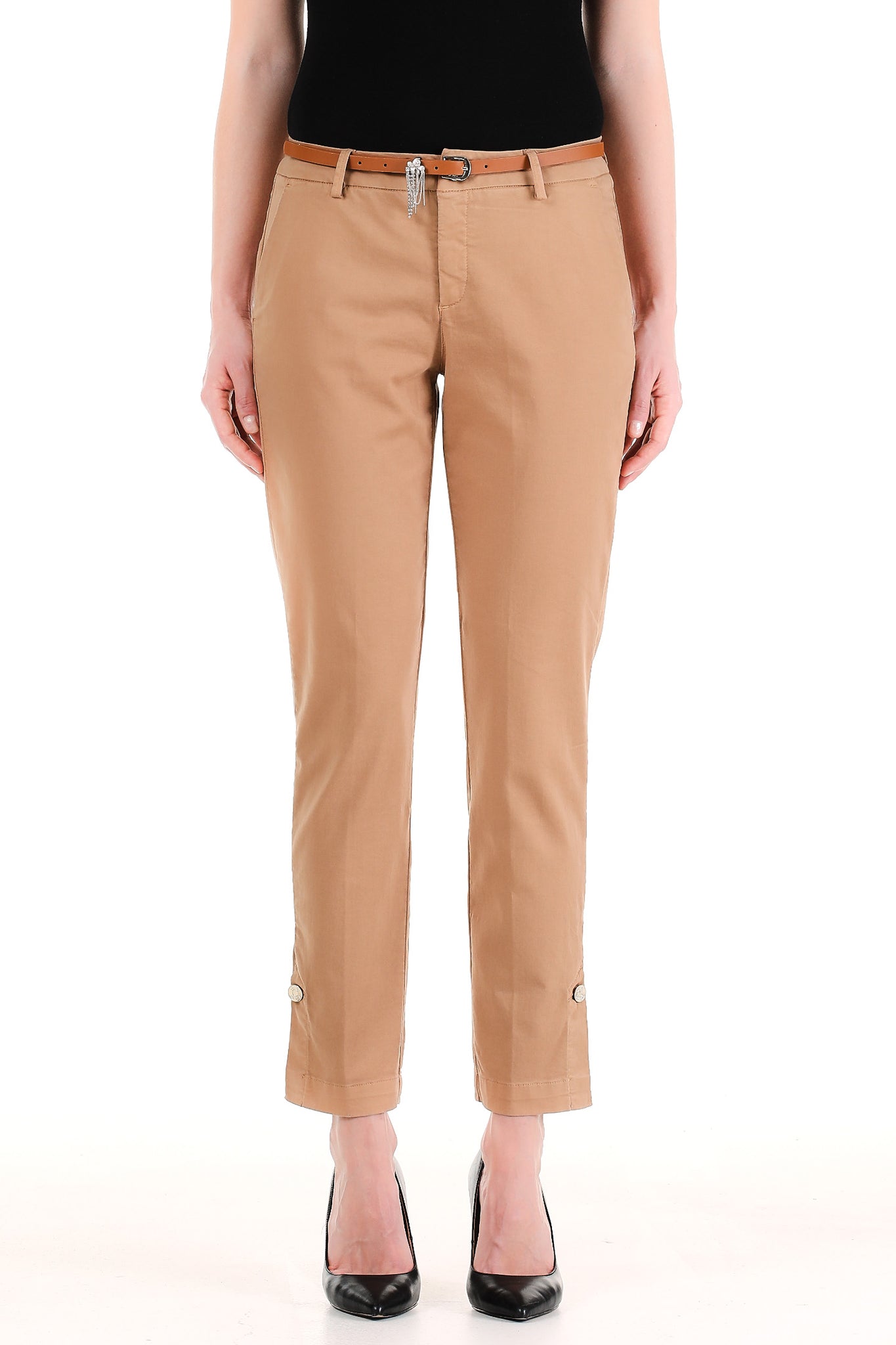 Pantalone Liu Jo in Cotone / Beige - Ideal Moda