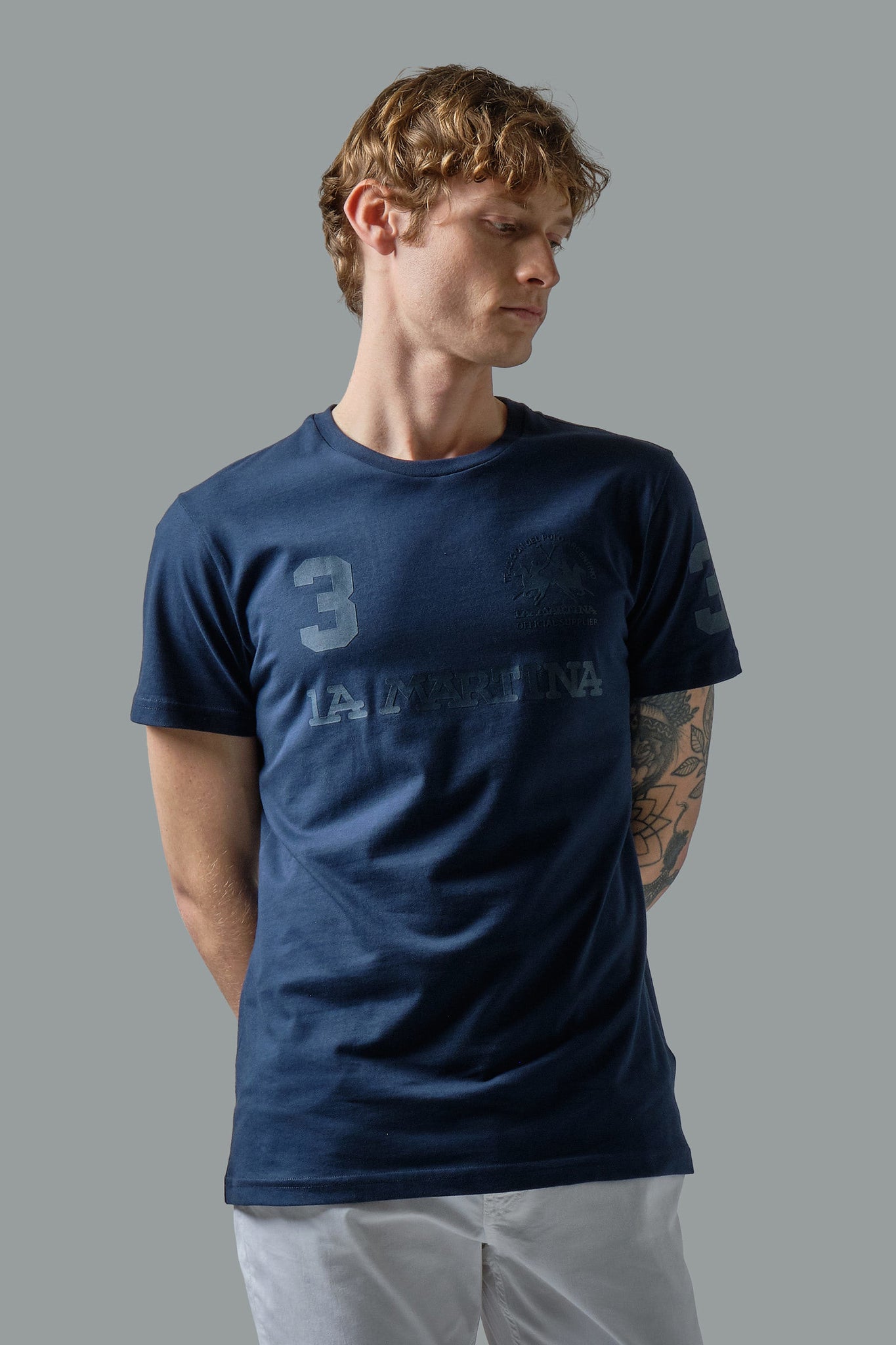 T-Shirt in Jersey / Blu - Ideal Moda