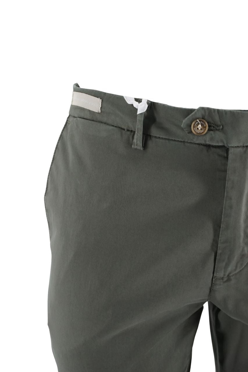 Pantalone Labelruote Slim Fit / Verde - Ideal Moda