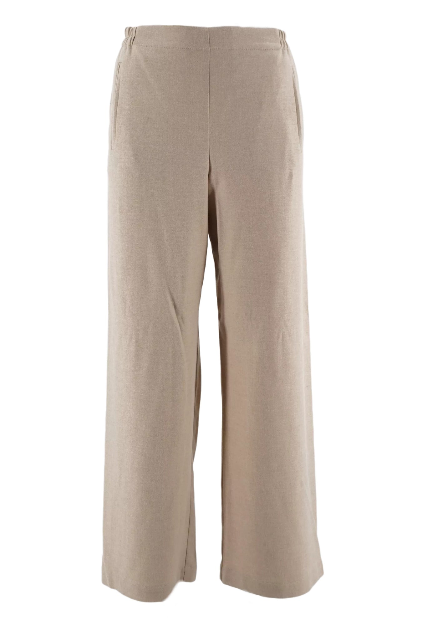 Pantalone Palazzo in Lana Niū / Beige - Ideal Moda