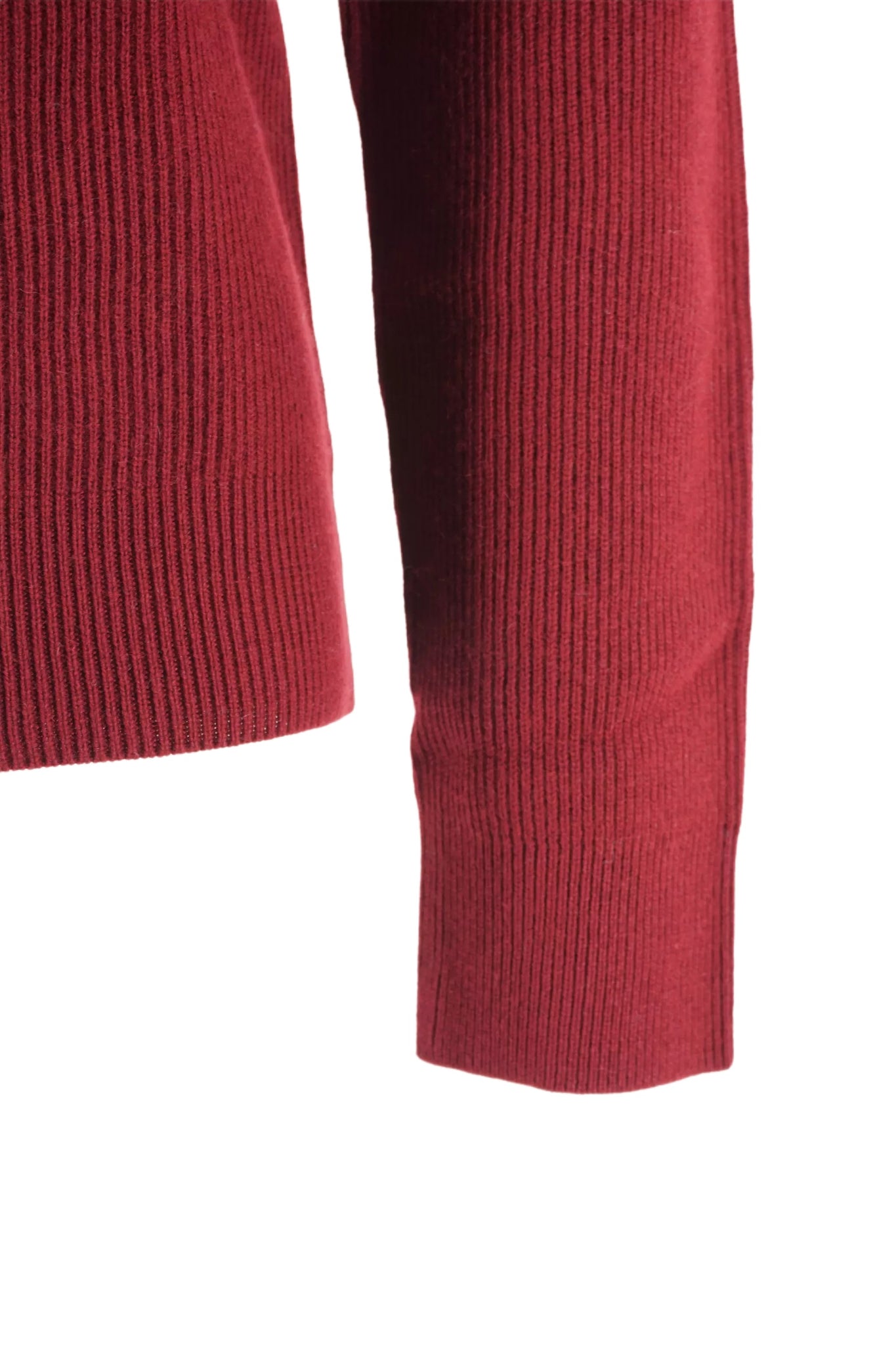 Maglia a Costine in Seta e Cashmere Corneliani / Bordeaux - Ideal Moda