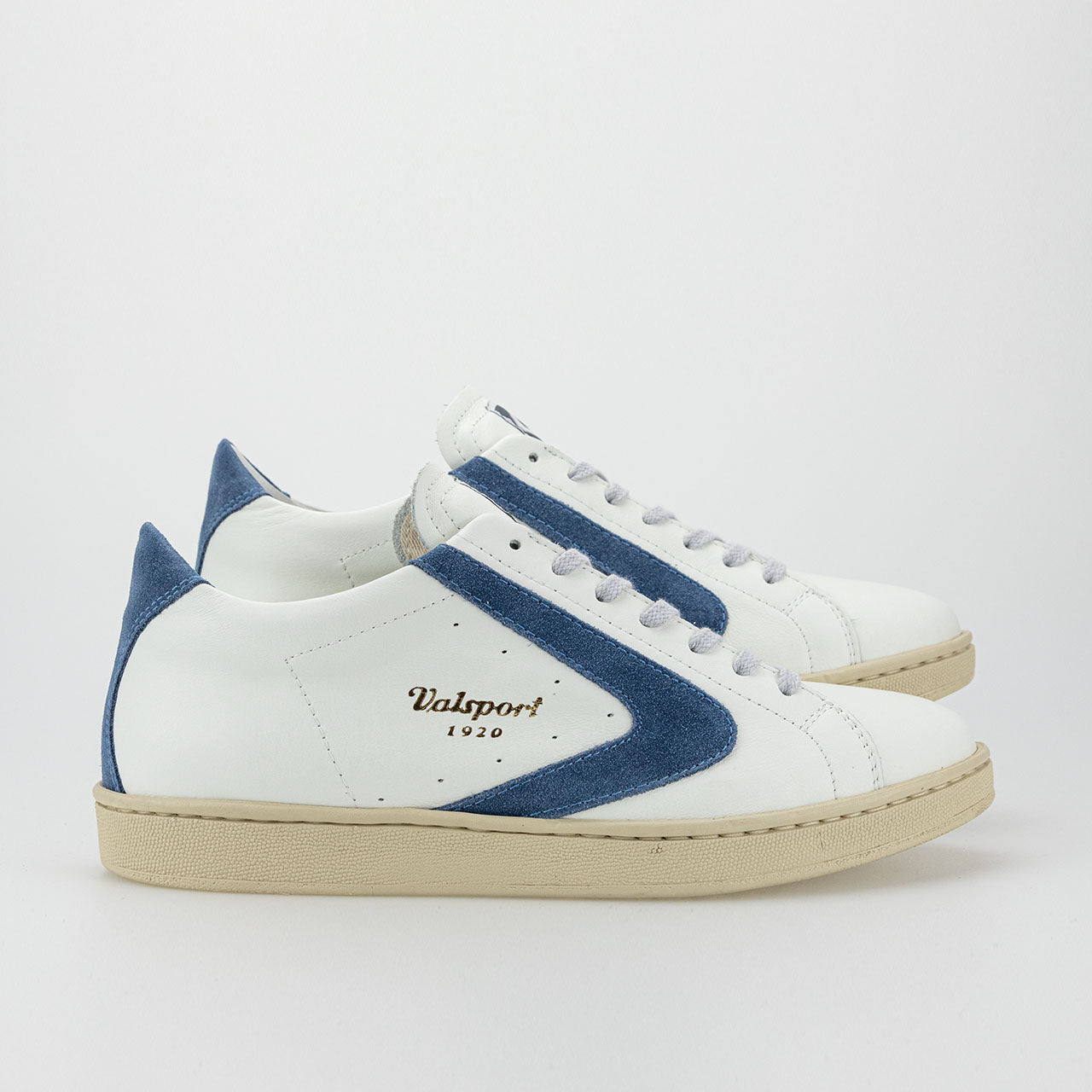 Sneaker in Pelle con Logo Valsport / Bianco - Ideal Moda