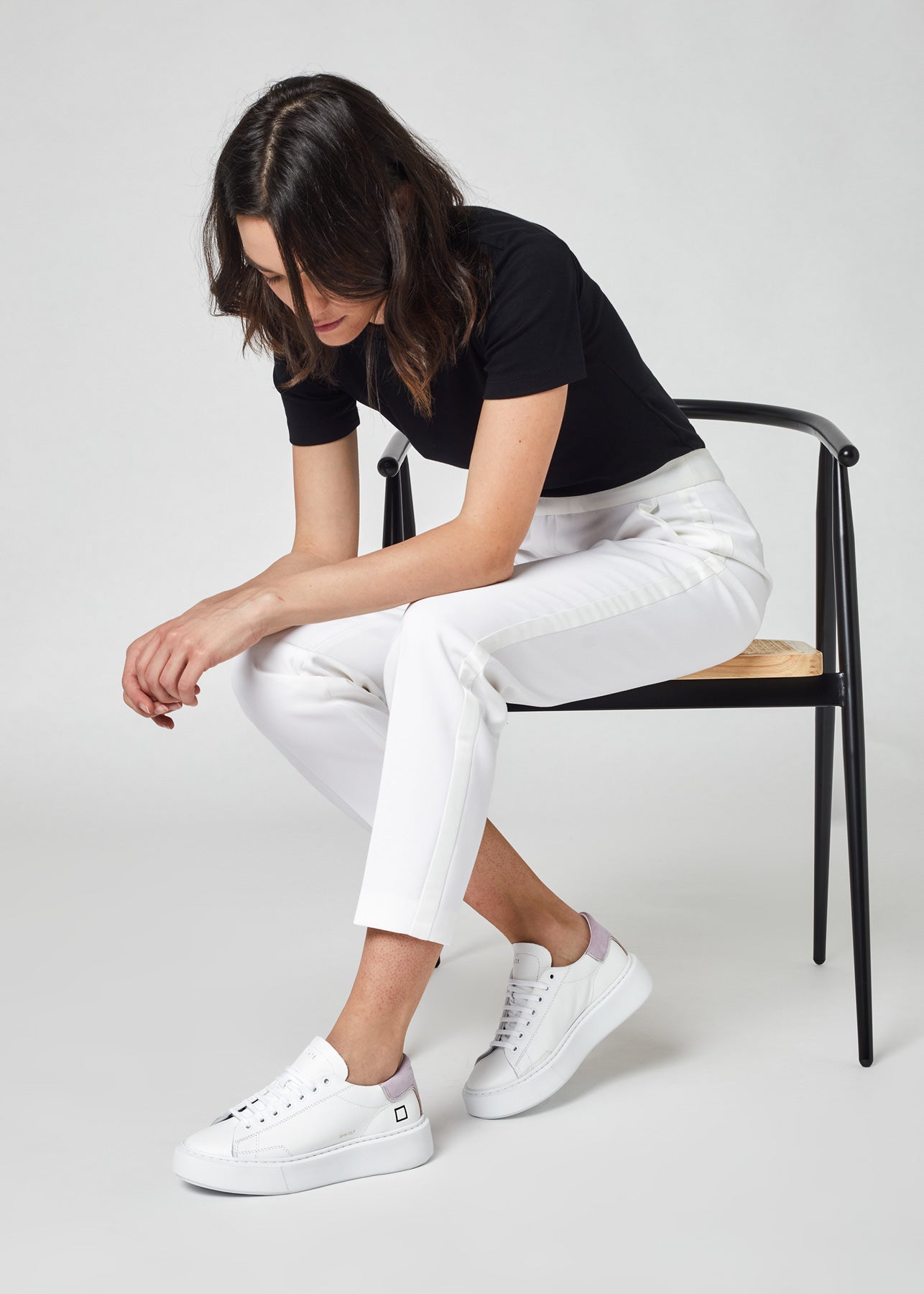 Sneaker DATE Sphere Calf White