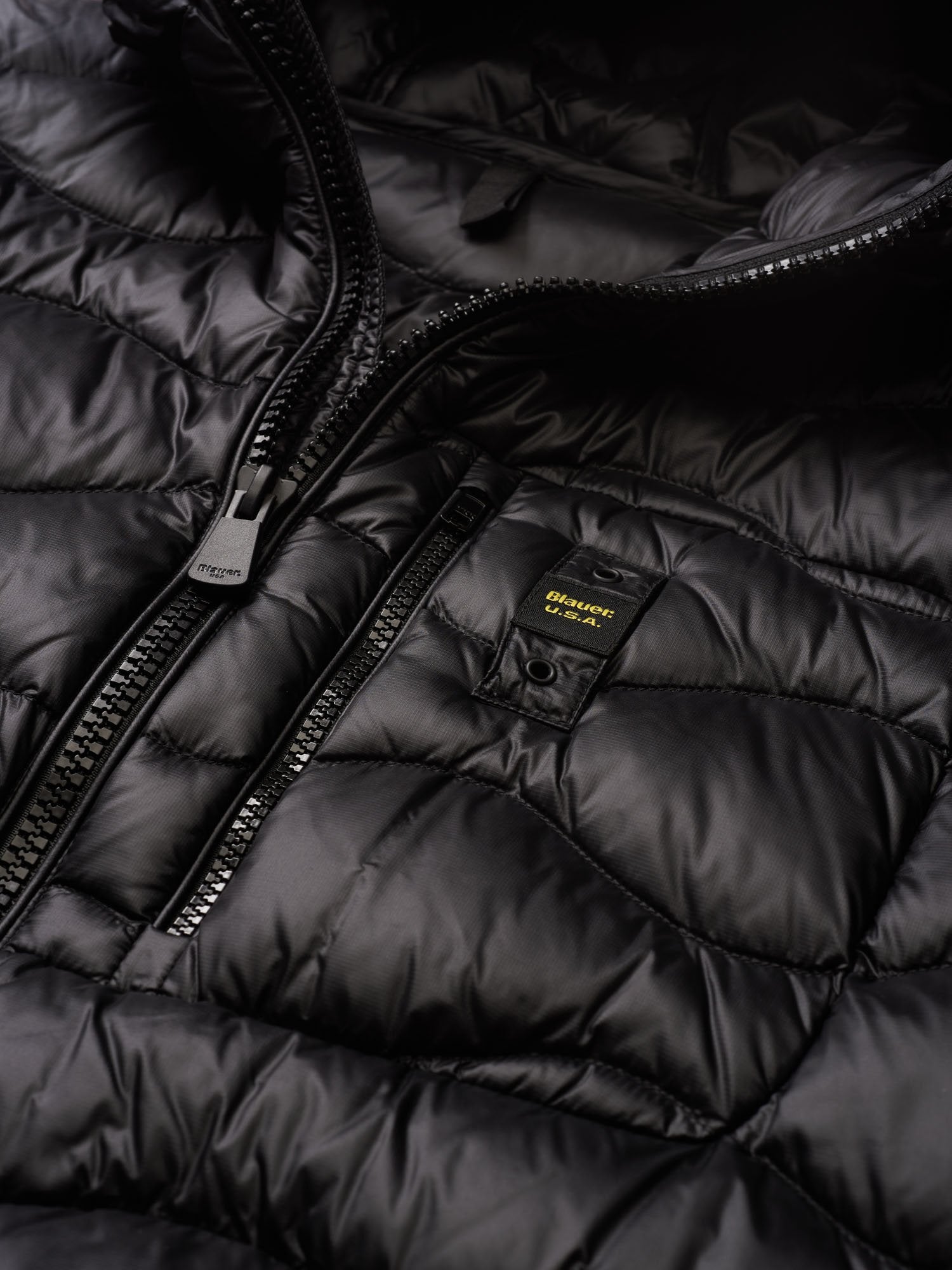 Piumino Blauer a Onde / Nero - Ideal Moda