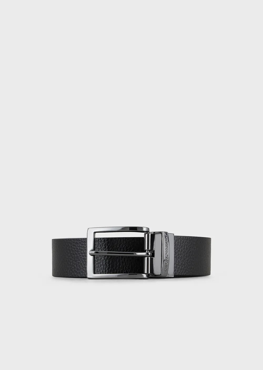 Cintura Reversibile in Pelle Emporio Armani / Nero - Ideal Moda