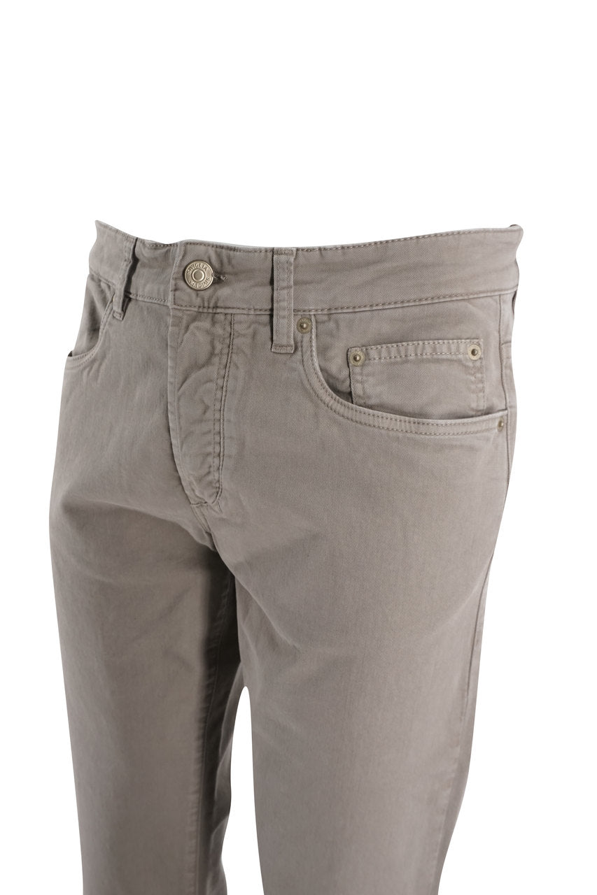 Pantalone Siviglia 5 Tasche / Beige - Ideal Moda