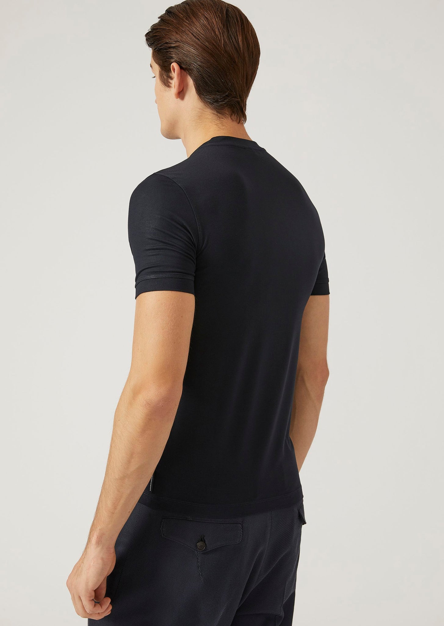 T-Shirt in jersey stretch / Blu - Ideal Moda