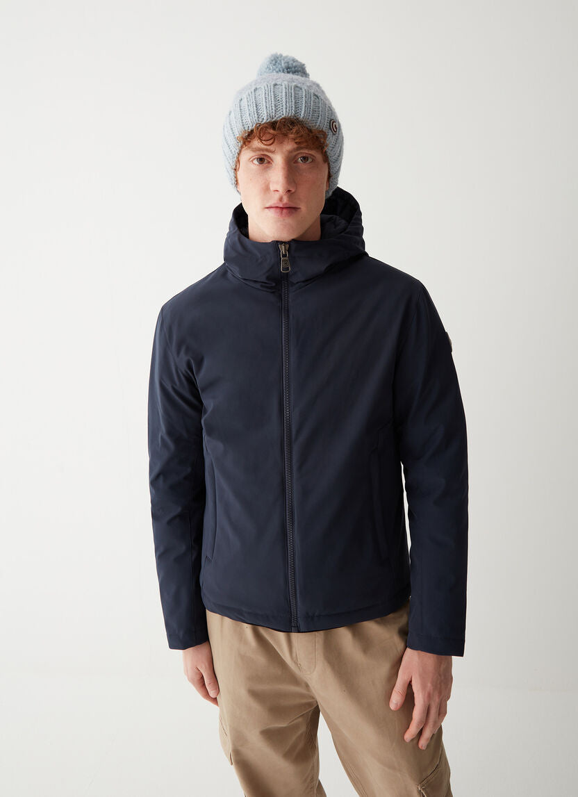 Giubbino in Softshell con Cappuccio Colmar / Blu - Ideal Moda