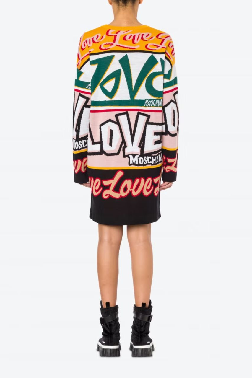 Love Moschino Printed Dress / Multicolor