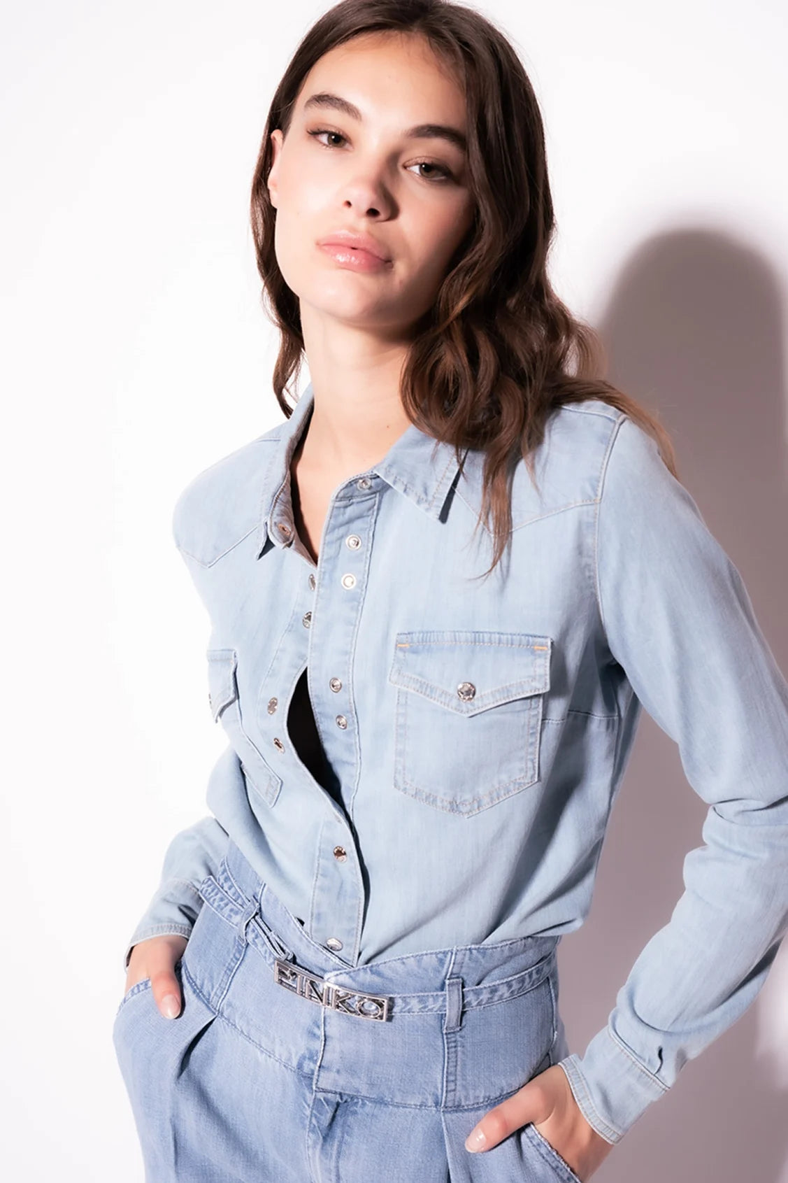 Chemise Pinko Jeans - Occasion Très Bon État - Style Vestito (Chemise Robe)