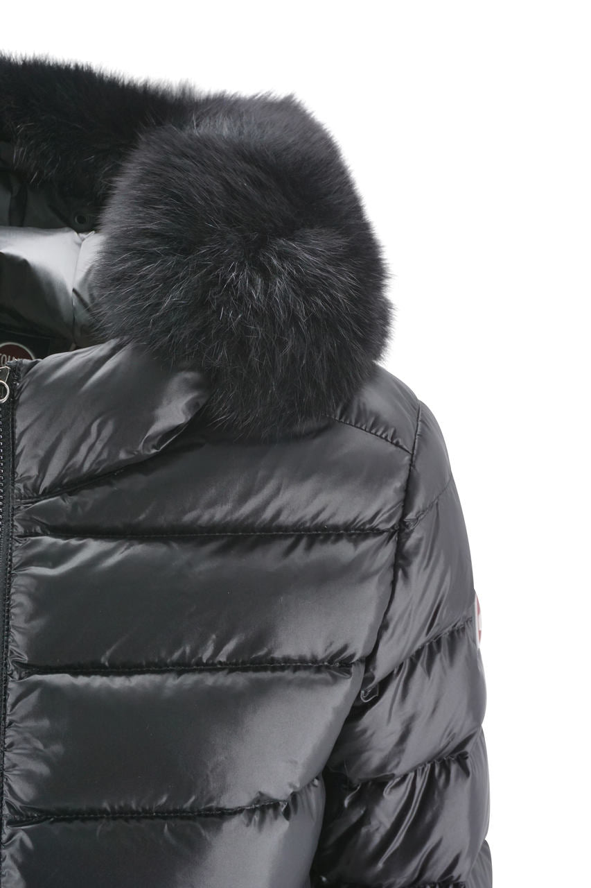 Colmar down jacket with fur Black - Main Image