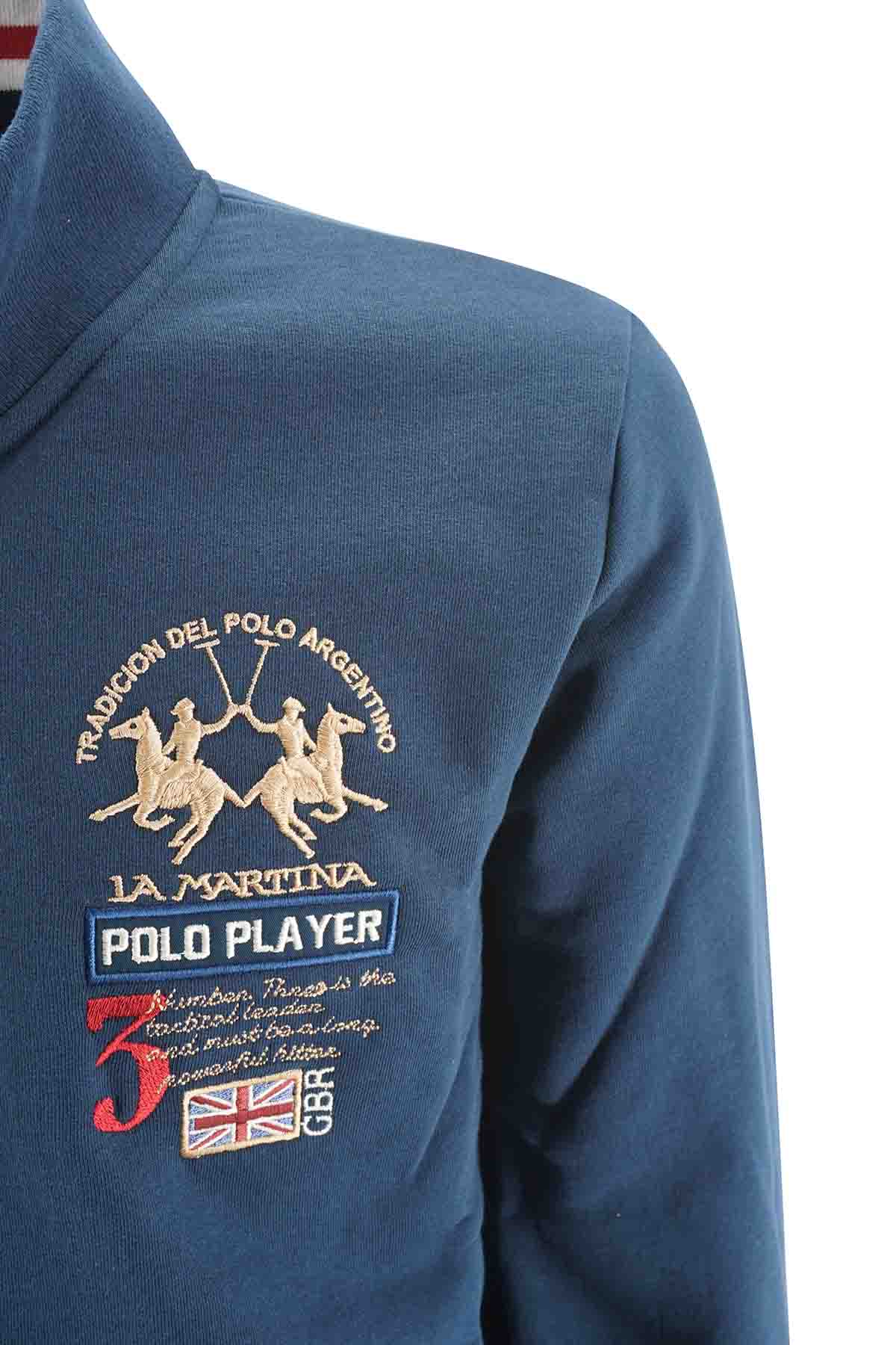 La Martina Fullzip Hoodie Blue - Main Image