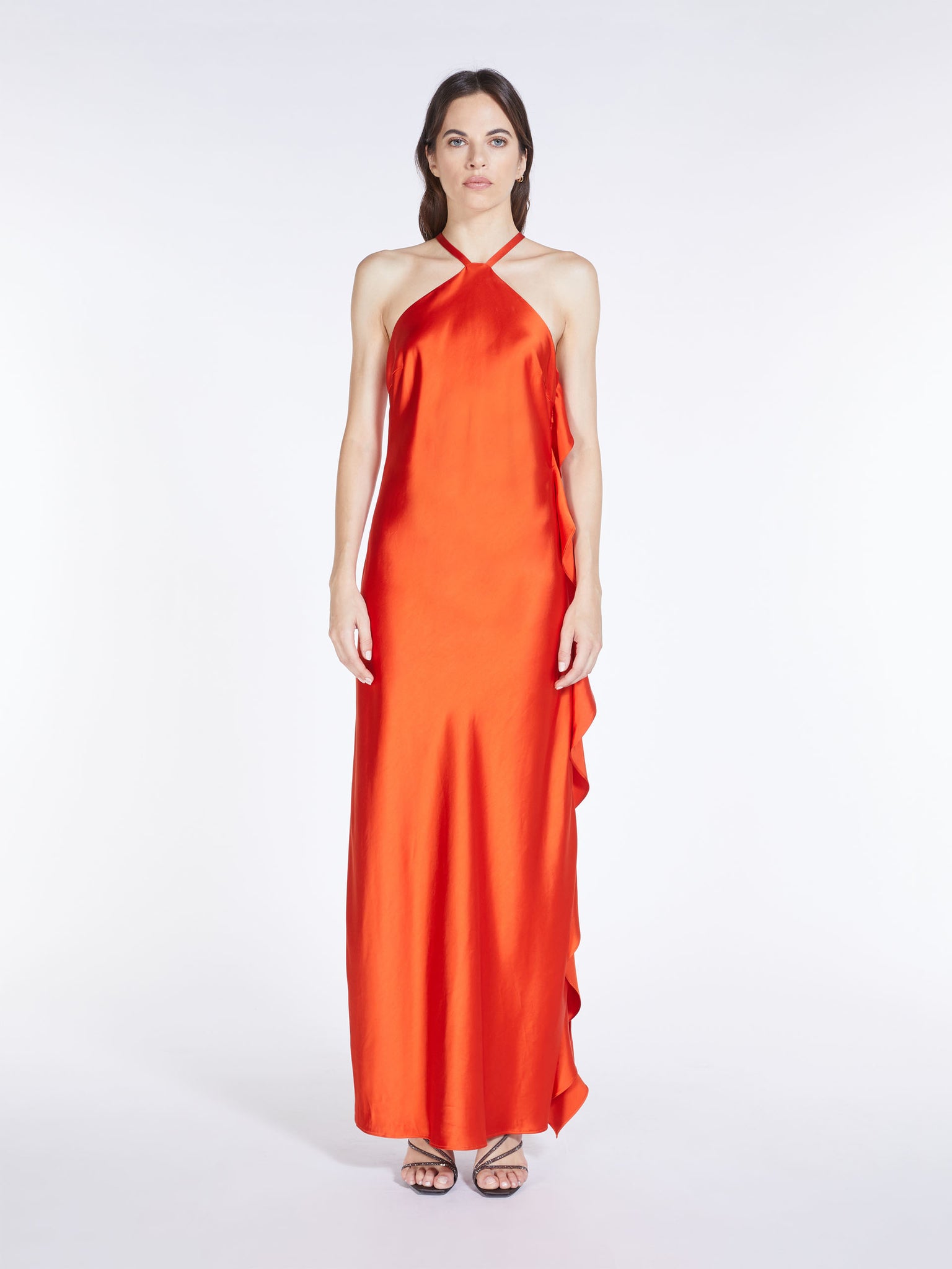 Satin Dress Max Mara Orange - Main Image