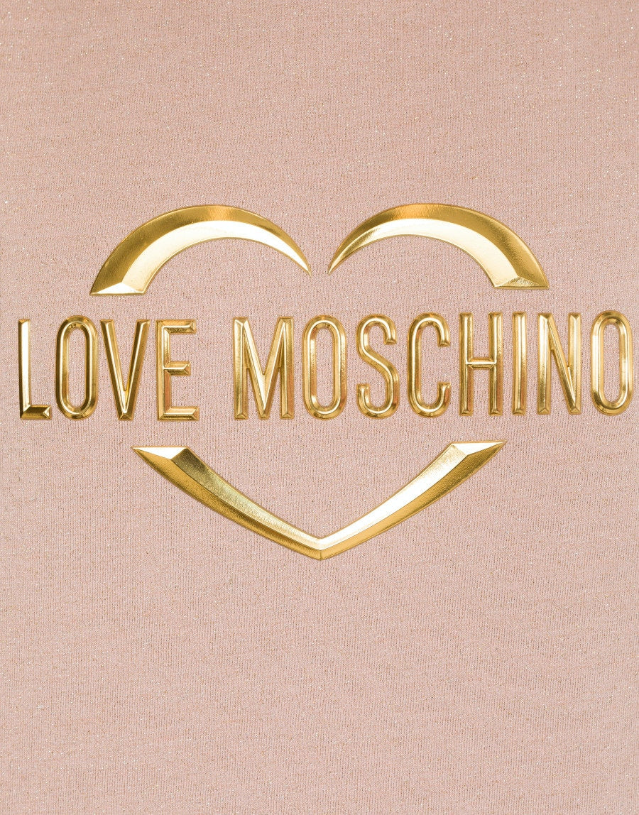 Felpa Love Moschino in lurex / Rosa - Ideal Moda
