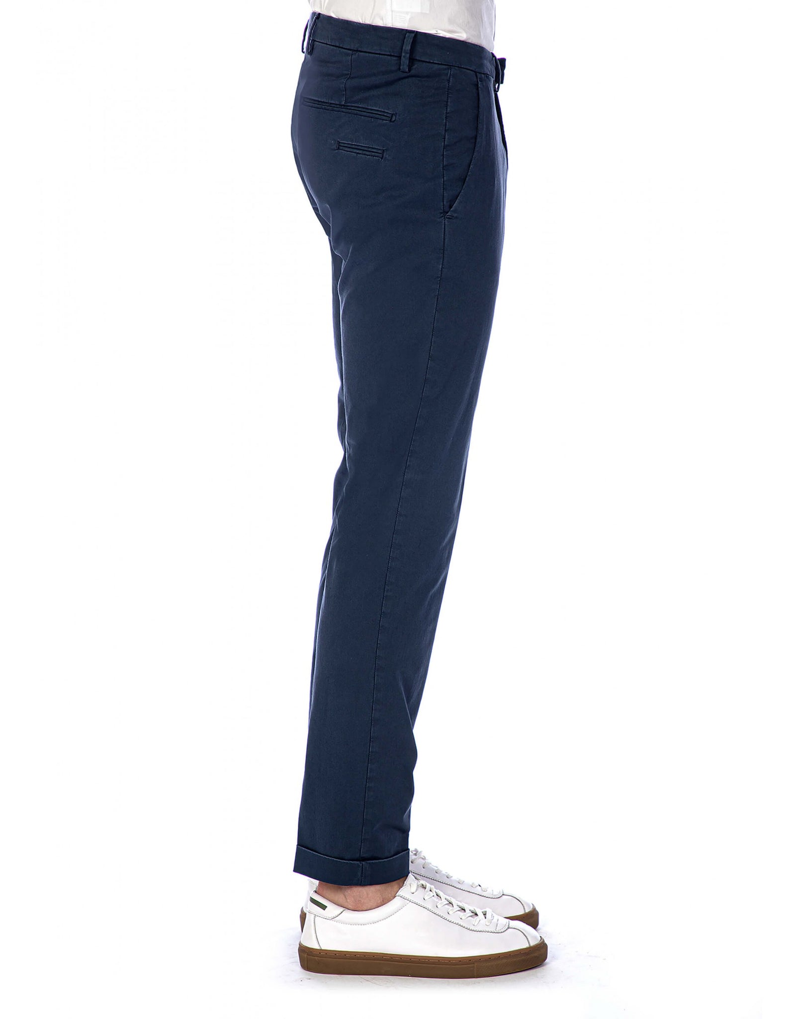 Pantalone Tasca America In Raso / Blu - Ideal Moda