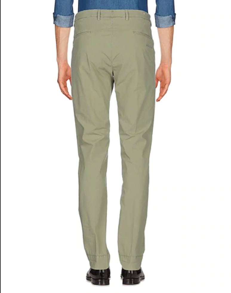Pantalone Tasca America In Raso / Verde - Ideal Moda