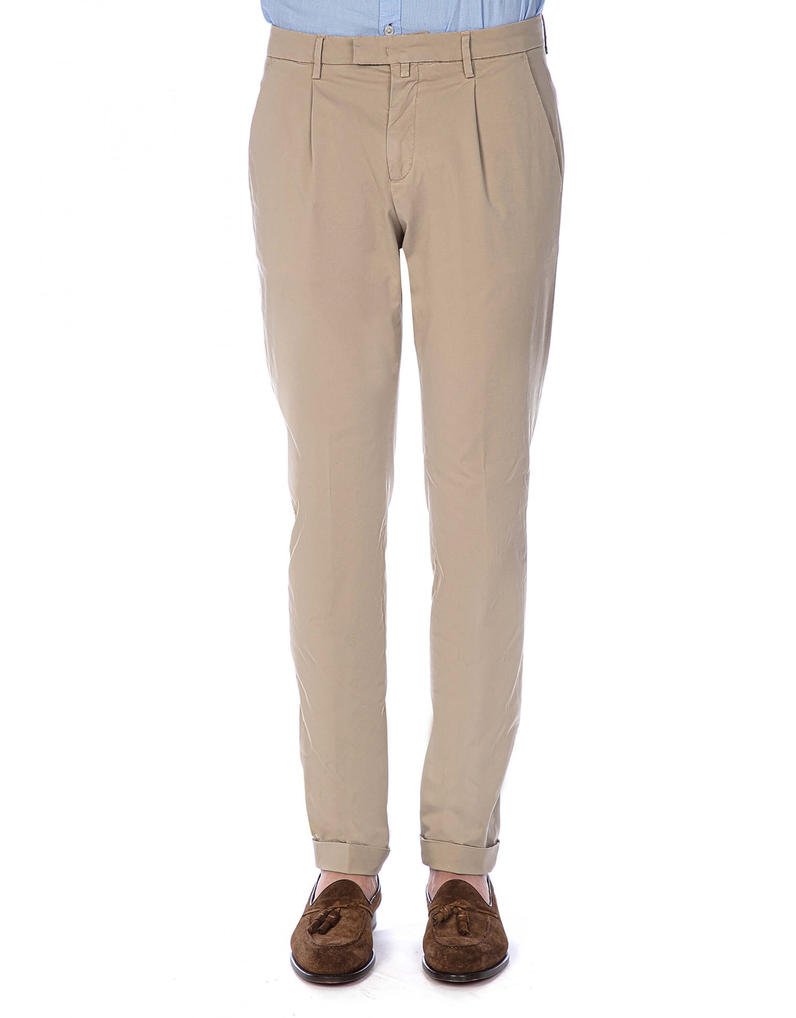 Pantalone Chino Uomo / Beige - Ideal Moda