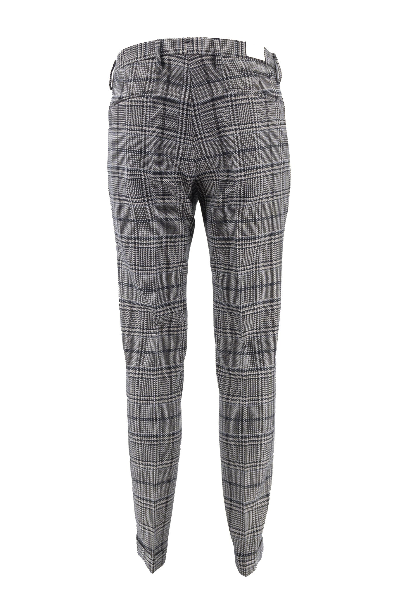 Pantalone in Lana Tasca America con Pinces / Grigio - Ideal Moda