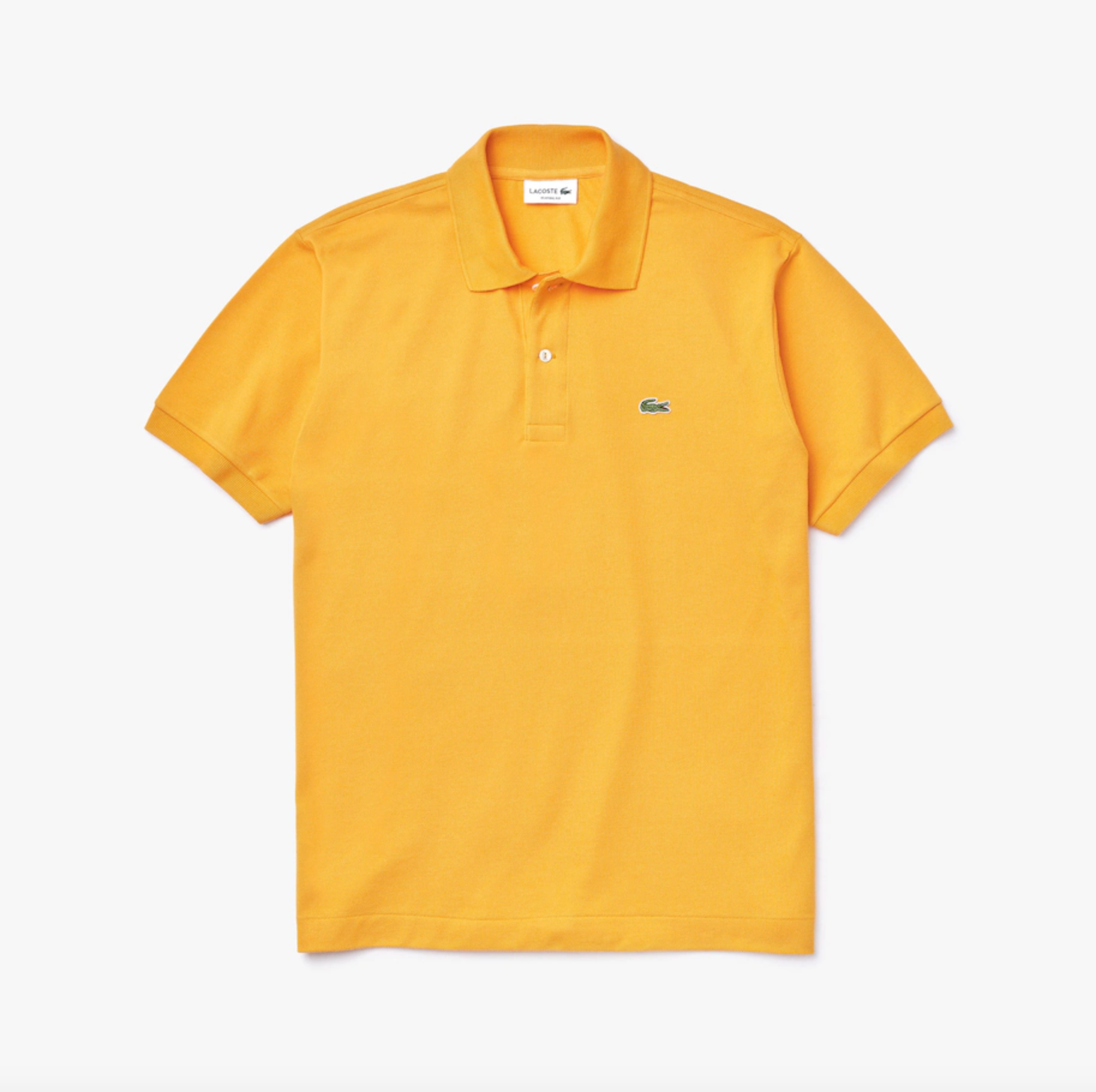 Lacoste Classic Fit L.12.12 classic cut polo shirt in petit pique Or