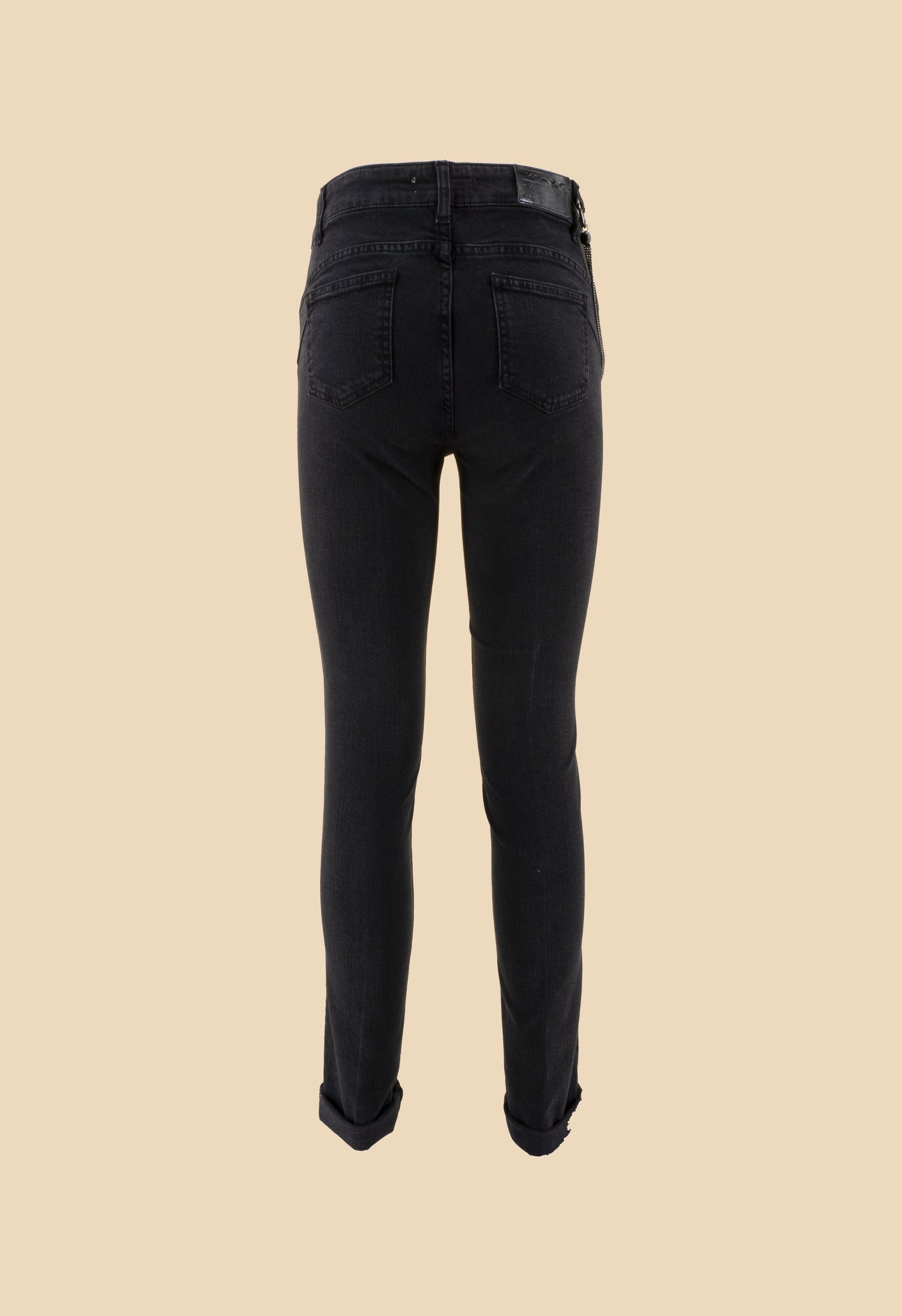 Jeans Nero con Applicazioni / Nero - Ideal Moda