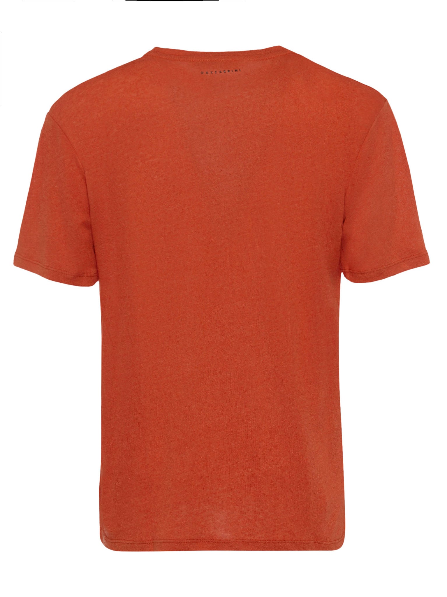 T-Shirt in lino con tasca sul petto / Coccio - Ideal Moda