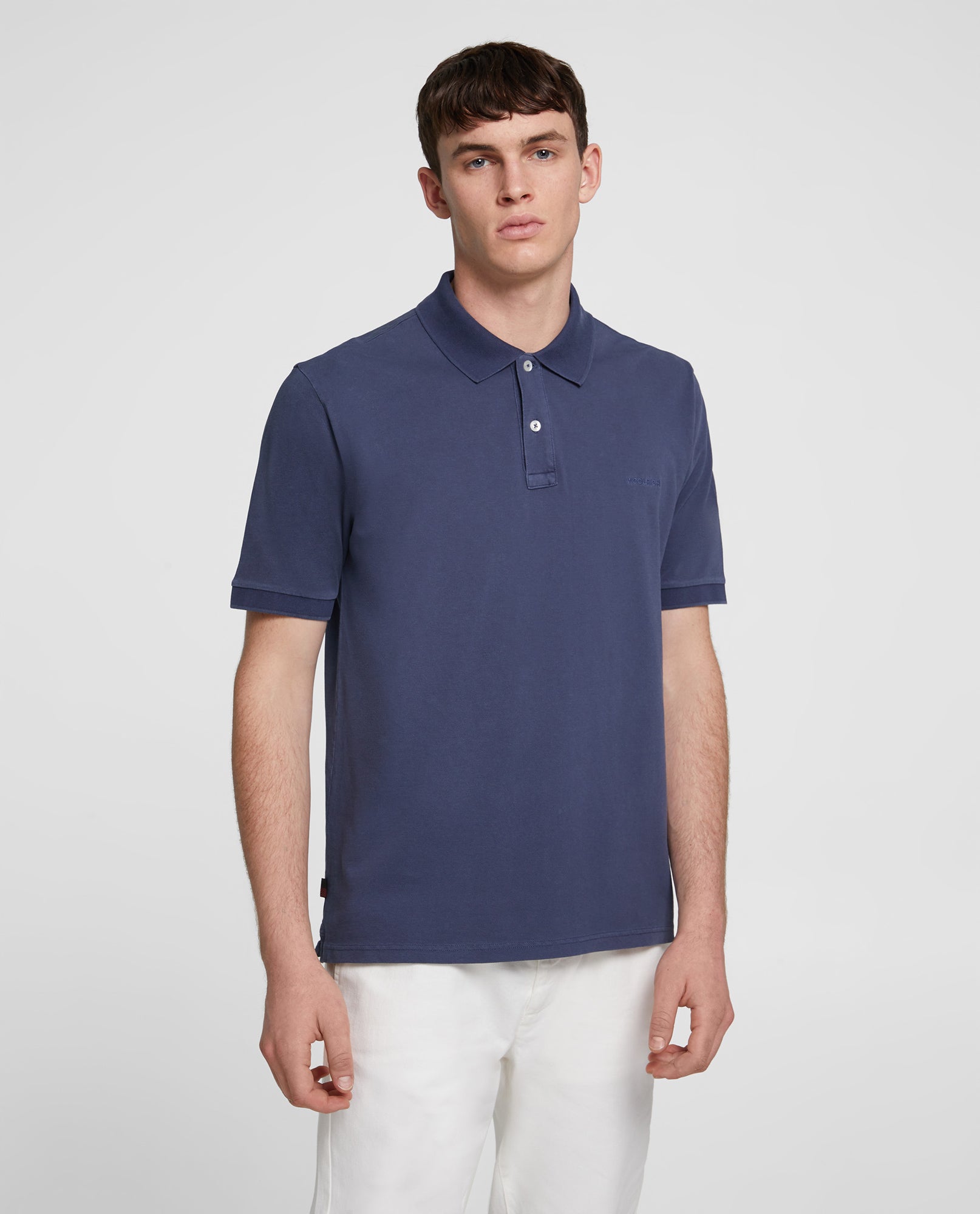 Polo in cotone stretch / Blu - Ideal Moda