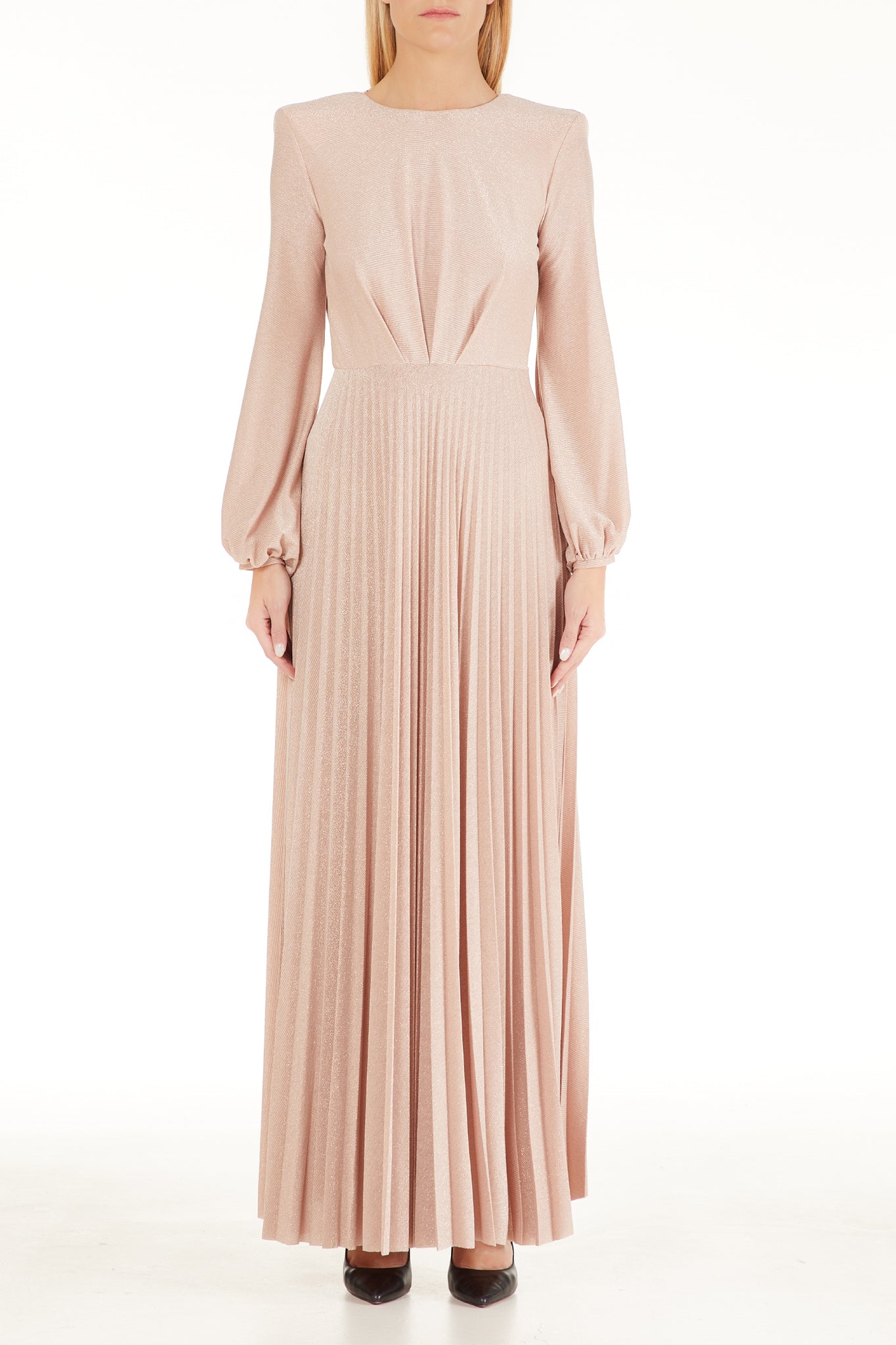 Liu Jo Pleated Long Dress / Pink