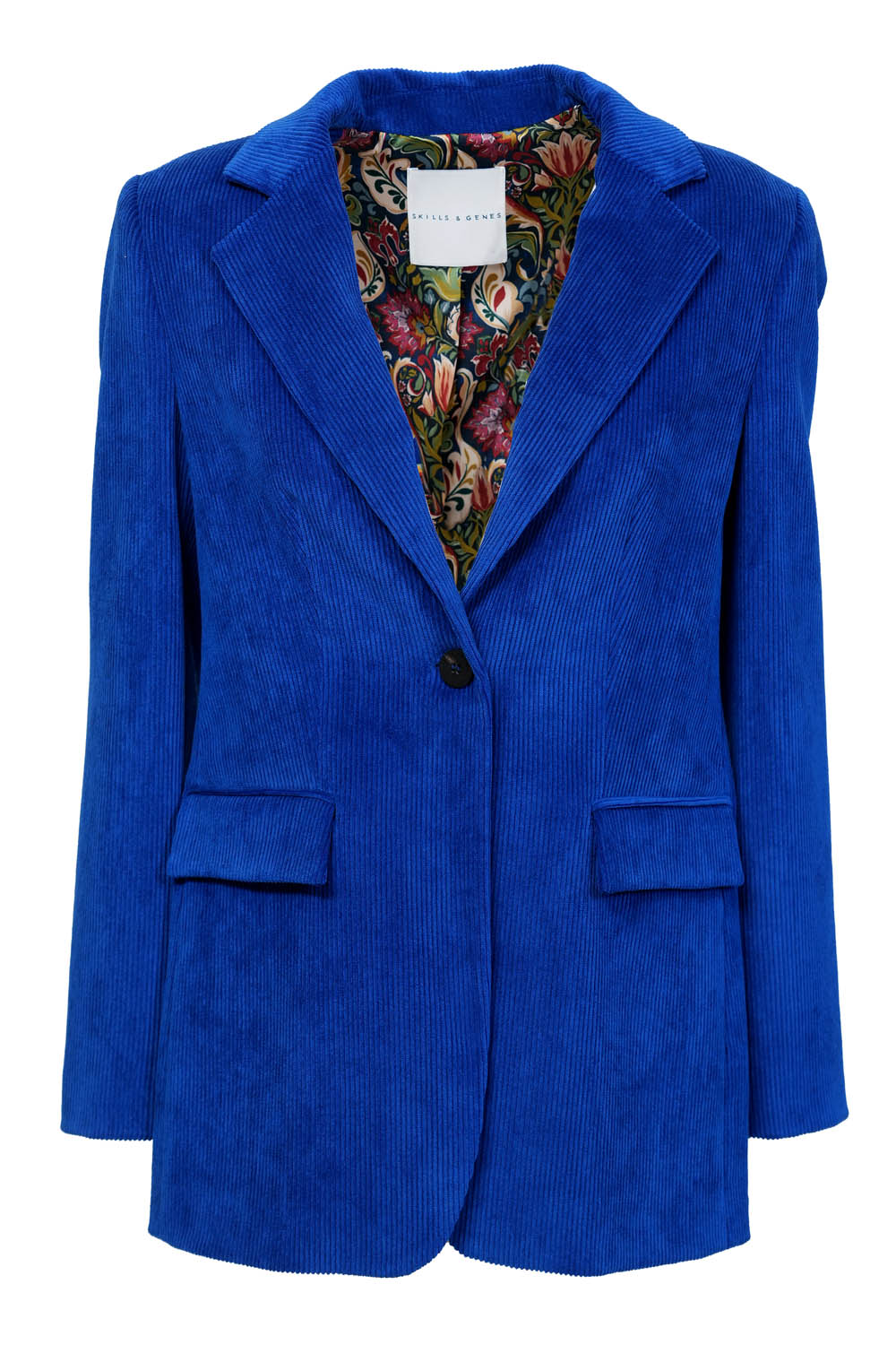 Giacca Monopetto in Velluto Skills & Genes / Bluette - Ideal Moda