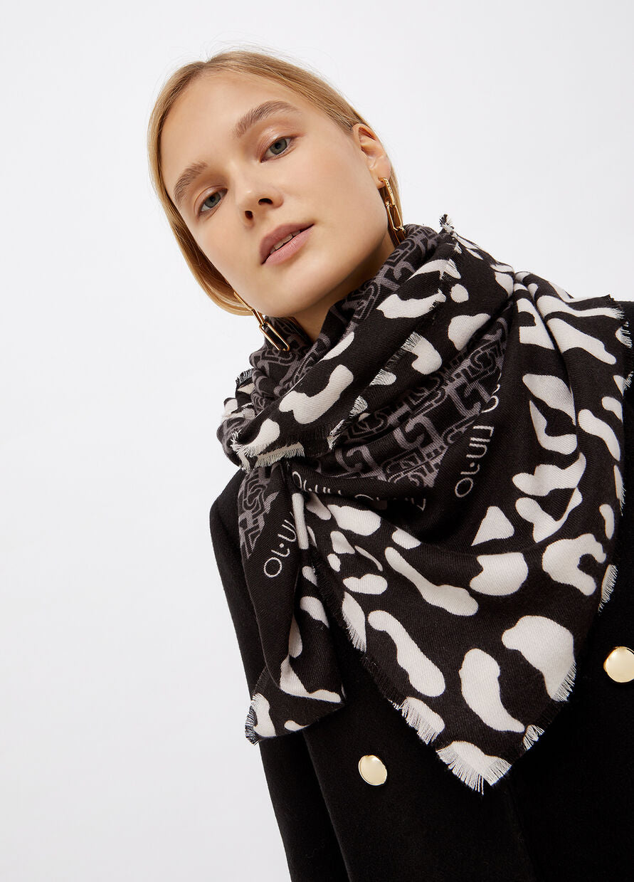 Liu Jo Scarf with Print Black