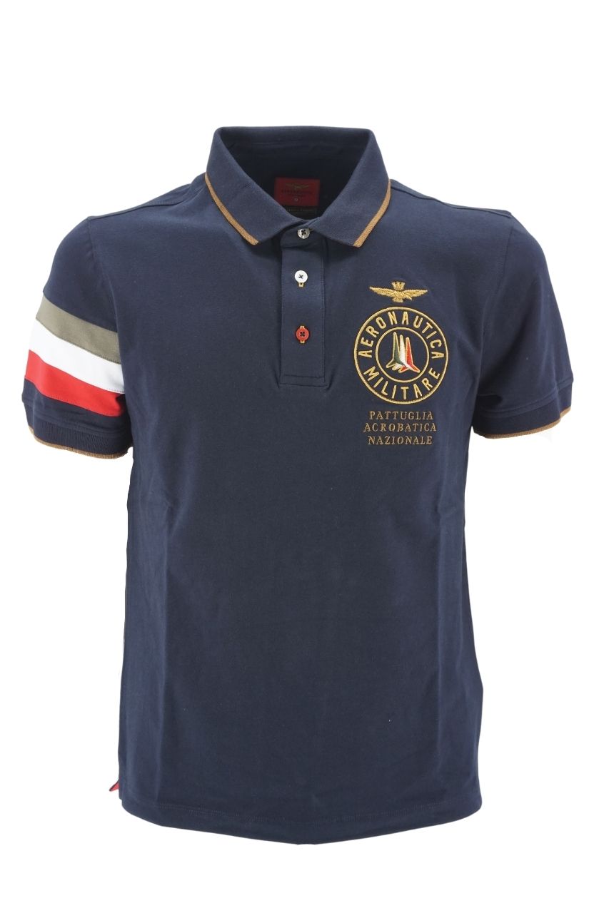 Polo Aeronautica Militare in Jersey / Blu - Ideal Moda