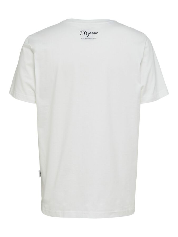 T-Shirt con Stampa Selected / Bianco - Ideal Moda