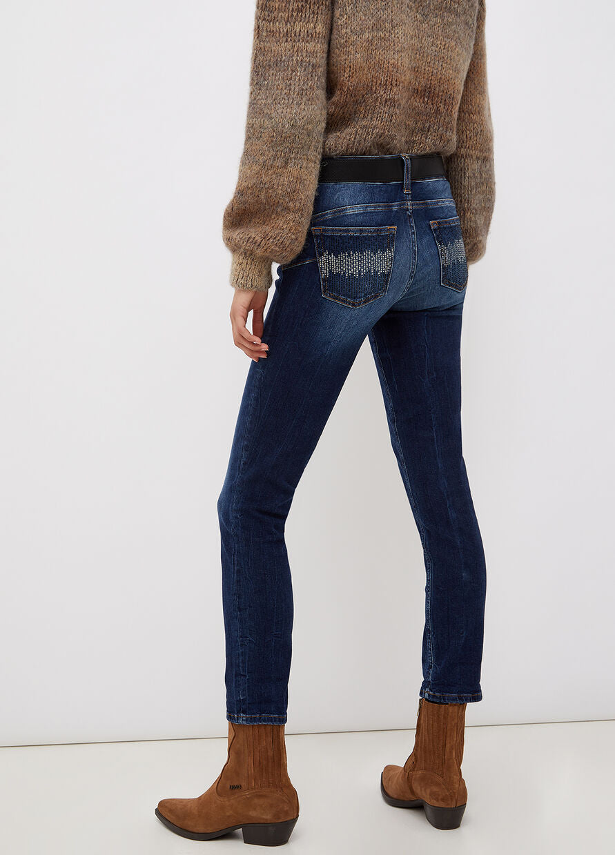 Jeans Liu Jo skinny con strass / Jeans - Ideal Moda