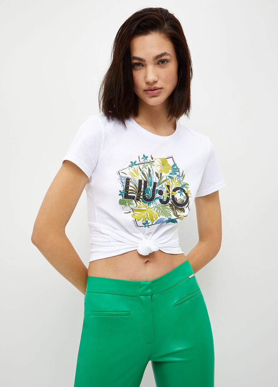 T-Shirt con Logo Liu Jo / Bianco - Ideal Moda