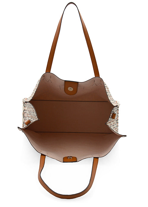 Handbag Borsa Shopper Marrone Shopper Bag With Le Pandorine