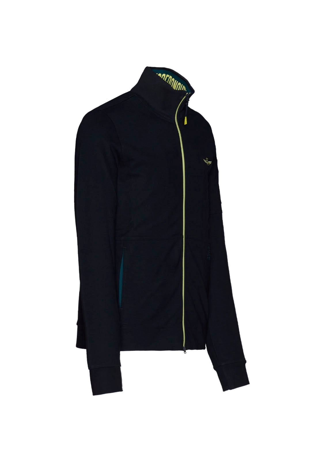 Felpa Uomo Aeronautica Militare Italiana - Blu, Zip Intera, Tessuto Interlock FE1775 - Foto 2
