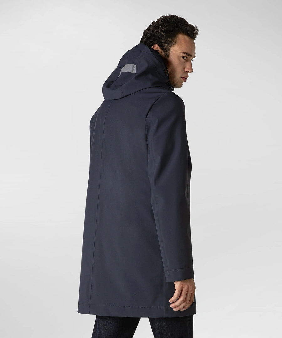 Trench in Tessuto Tecnico Peuterey / Blu - Ideal Moda