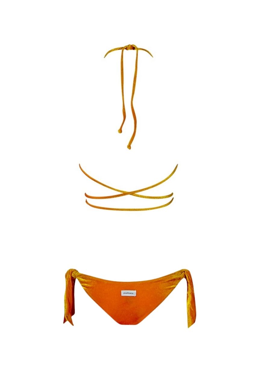 Bikini in Velluto Matinèe / Giallo - Ideal Moda