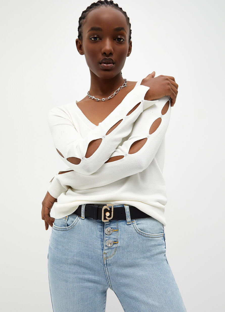 Cintura Reversibile Liu Jo / Nero - Ideal Moda