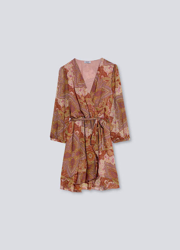 Short Dress with Print Liu Jo / Brown