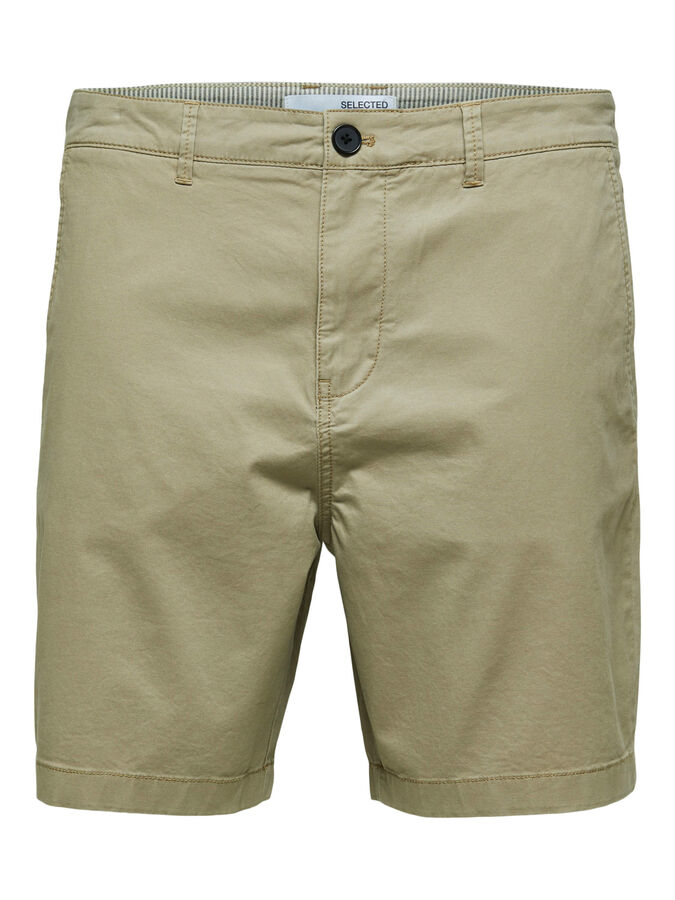 Shorts in Cotone Selected / Beige - Ideal Moda