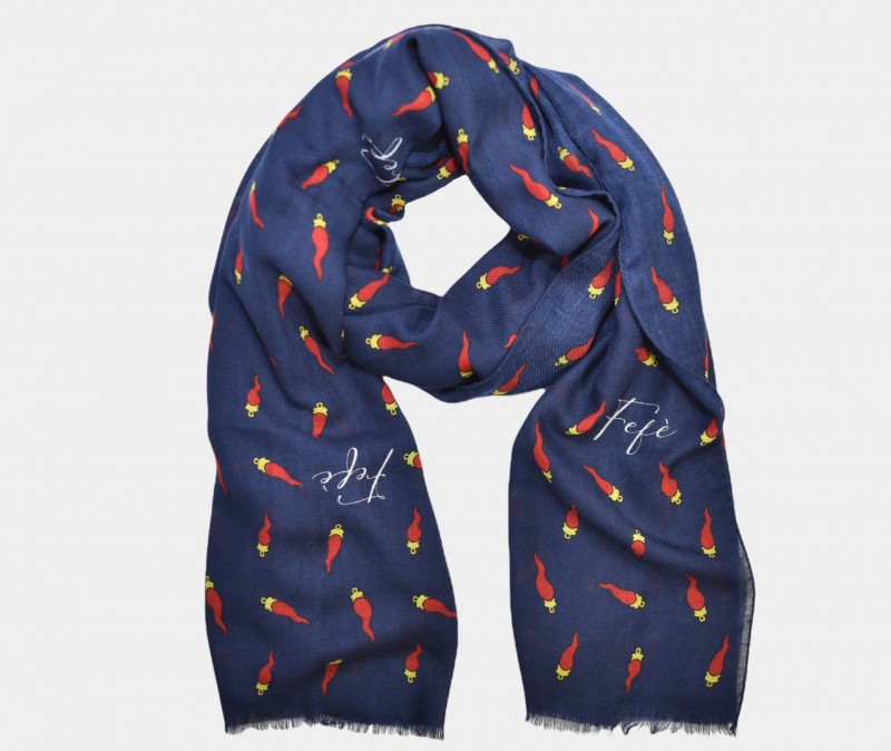 Sciarpa Fefè in Lana / Blu - Ideal Moda