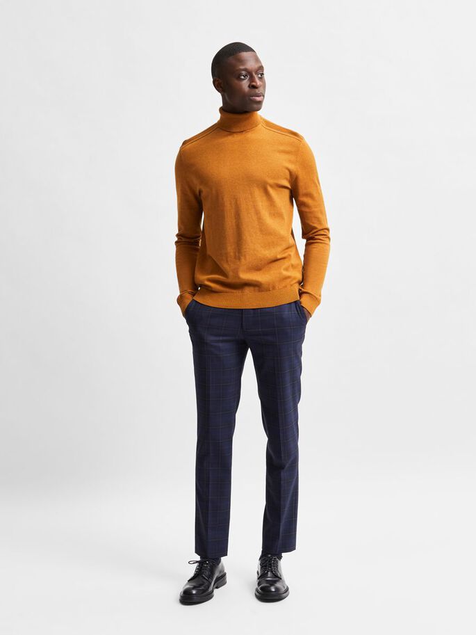 Maglia Selected Collo Alto / Arancione - Ideal Moda