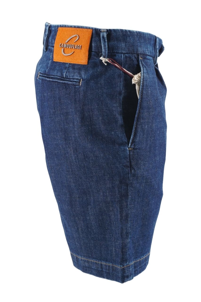 Pantaloncino in Denim Camouflage / Jeans - Ideal Moda