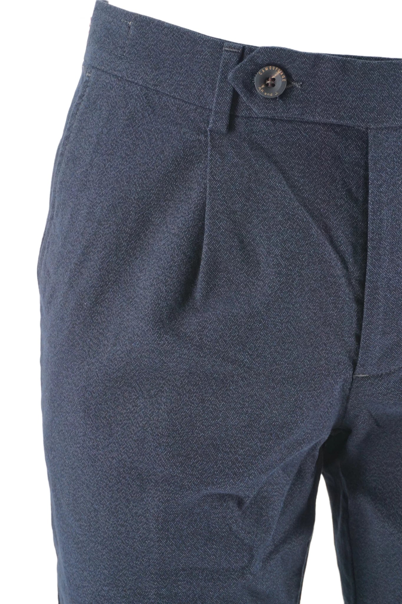 Pantalone con Pence Camouflage / Blu - Ideal Moda